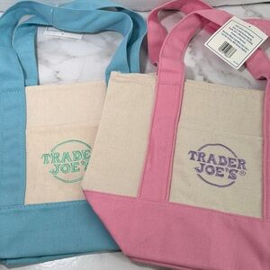 Trader Joe’s Mini Pastel Tote Bag. New.